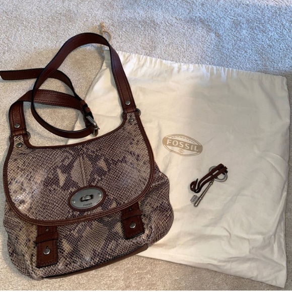 Fossil Handbags - NWOT Fossil Snakeskin Purse